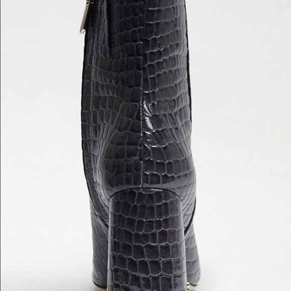- NIB Sam Edelman CODIE ANKLE BOOTIE size 7.5 . COLOR: Graphite Blue Croc - Picture 7 of 8